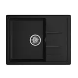 Кухонная мойка Granfest Quadro 650L (650*500) Черный