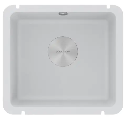 Кухонная мойка Paulmark Unter 50 (455*435) Белый матовый 431/WH