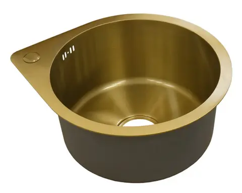Кухонная мойка Premial PR 4249 Sole (420*496) 3мм Silk Gold